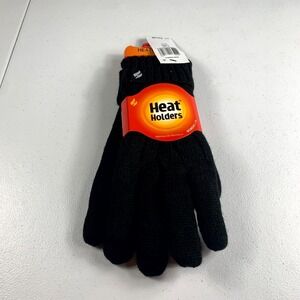 Heat Holders Heatweaver Thermal Amelia Gloves Womens L/XL Black Cable Knit Lined